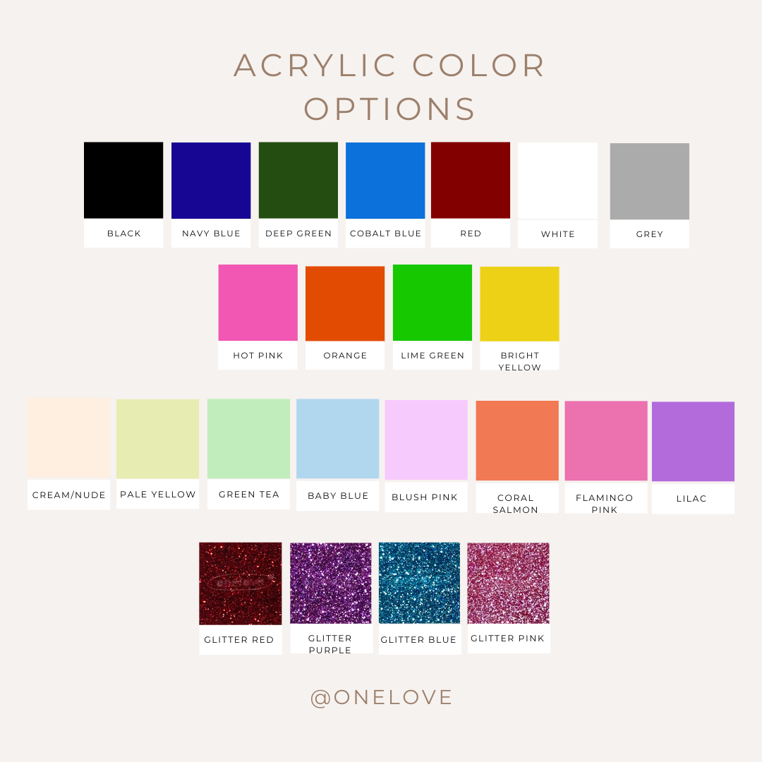 Circle Letter Backpack Name Tag - Custom Acrylic Name Tag