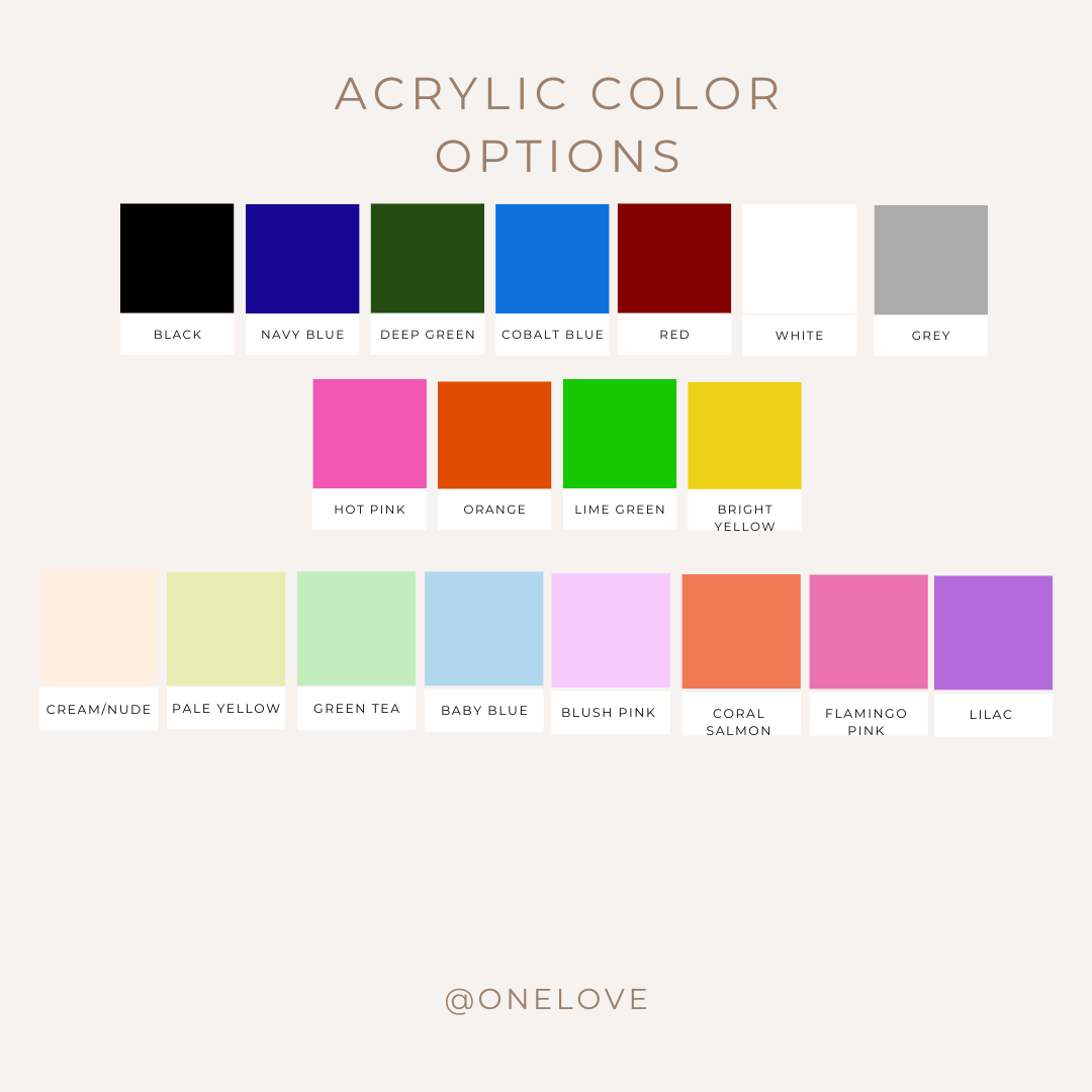 Monochromatic 3d rectangular tag - Custom Acrylic Name Tag