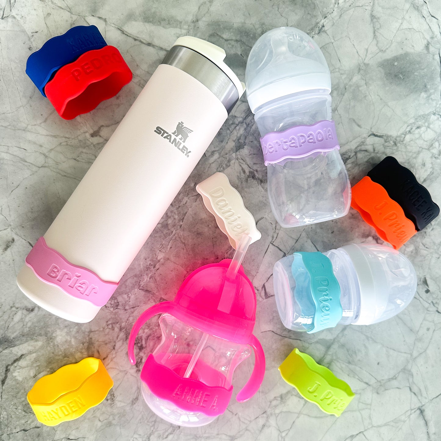 Banditas para termos. Etiquetas de botellas personalizadas