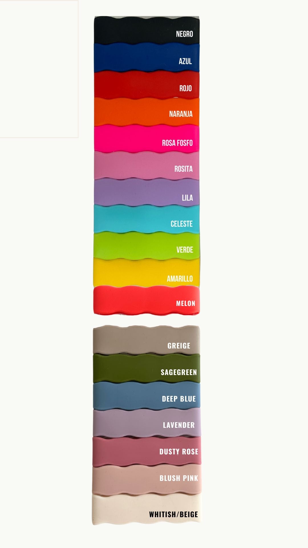 Banditas para termos. Etiquetas de botellas personalizadas