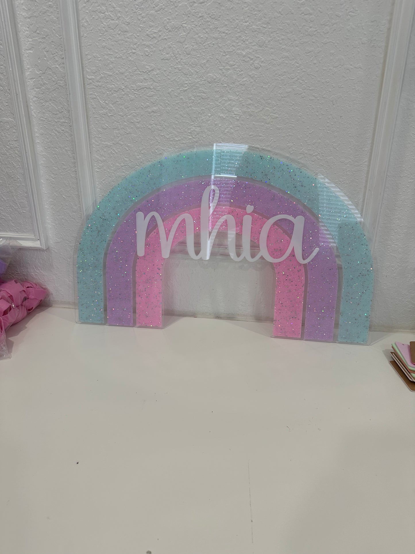 Rainbow wall decoration