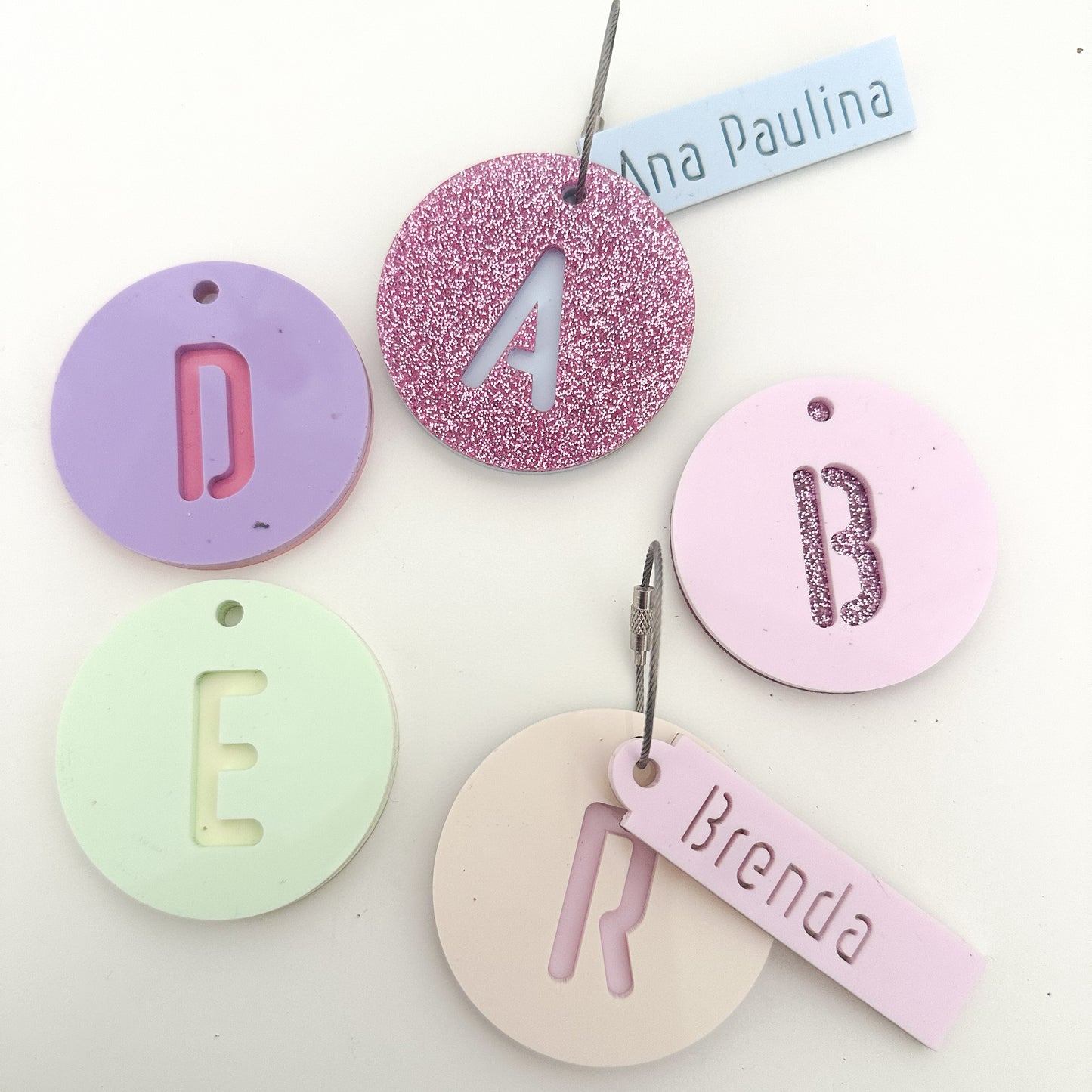 Tag circular doble capa