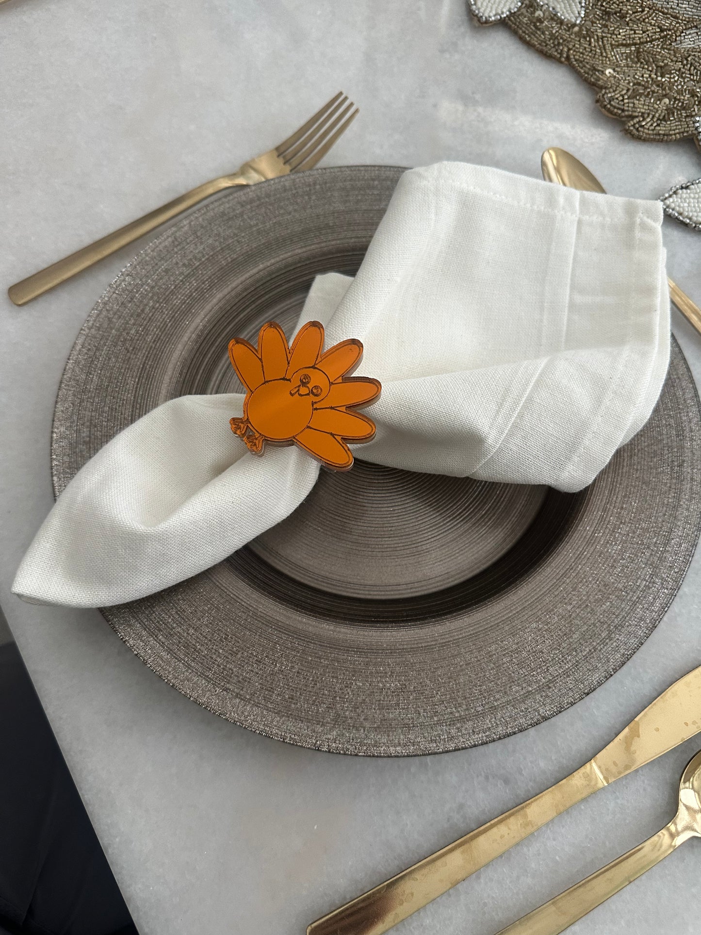 Turkey Napkin holder. Thanksgiving Table Decor