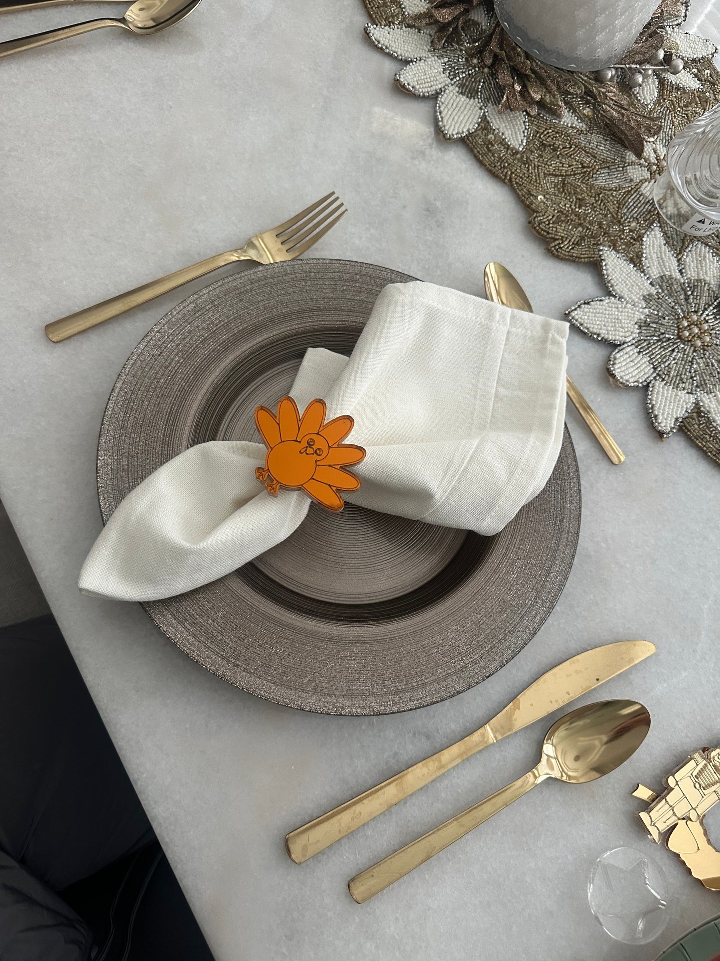Turkey Napkin holder. Thanksgiving Table Decor