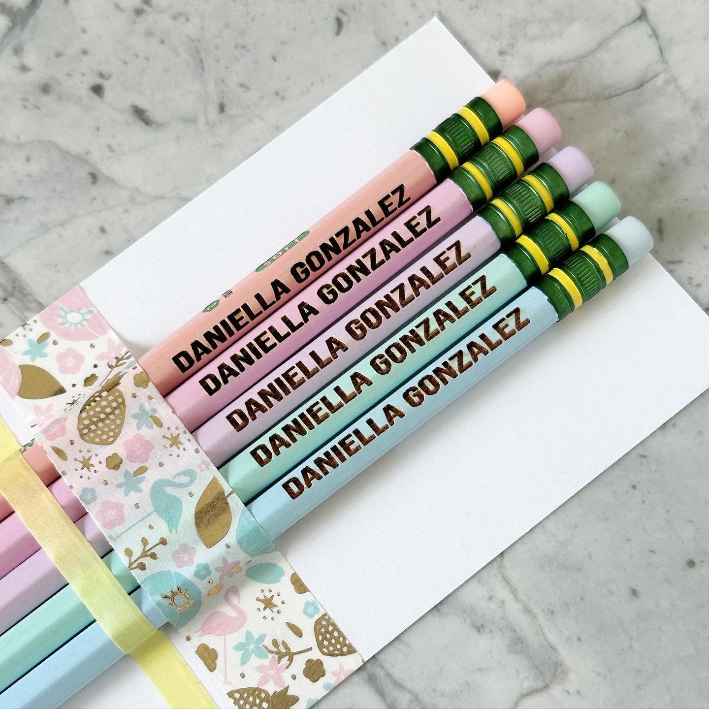 Engraved Personalized Pencils