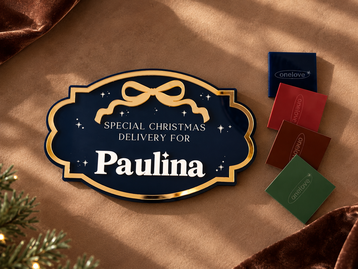 Christmas basket tag