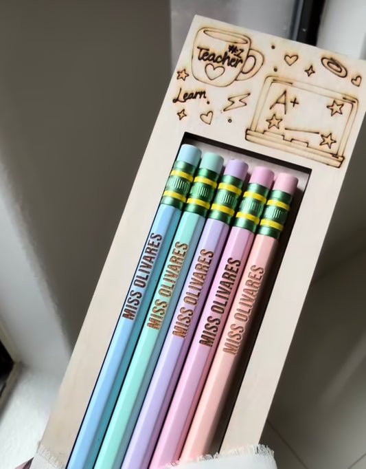 Gift set. Pastel colors, soft Ticonderoga #2 Pencils
