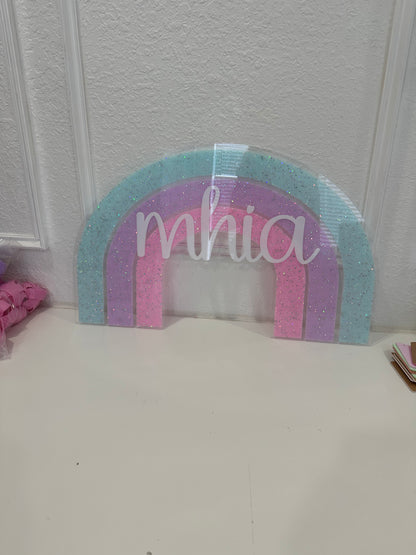 Rainbow wall decoration