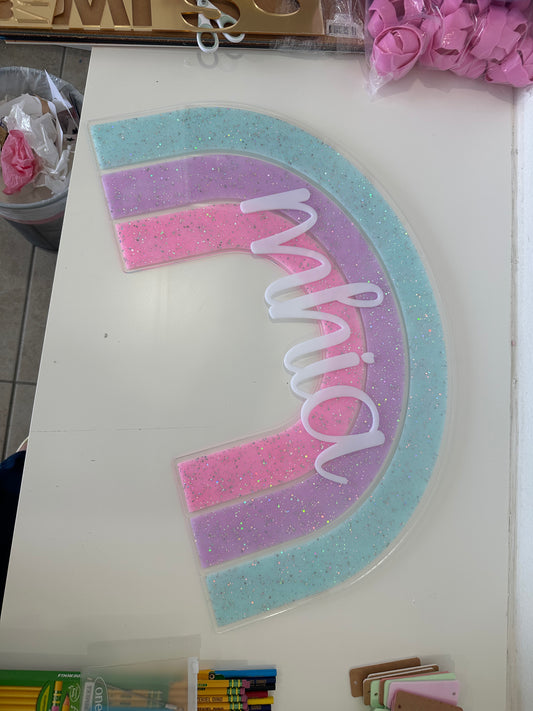 Rainbow wall decoration