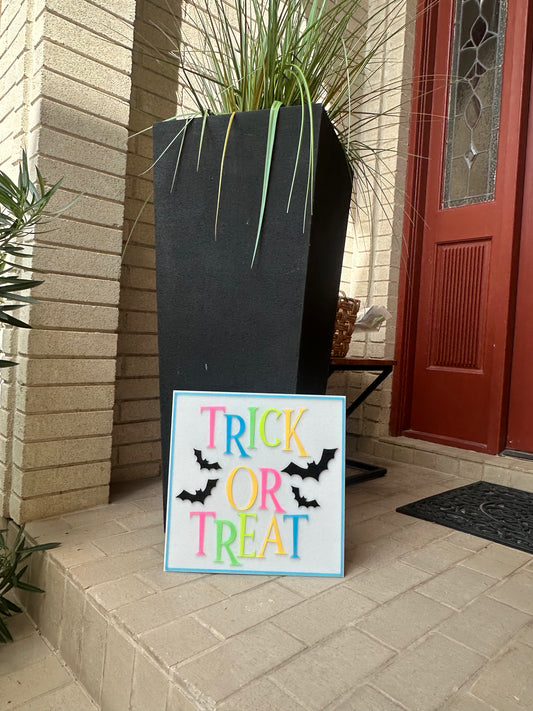 Trick or Treat sign for Halloween decor