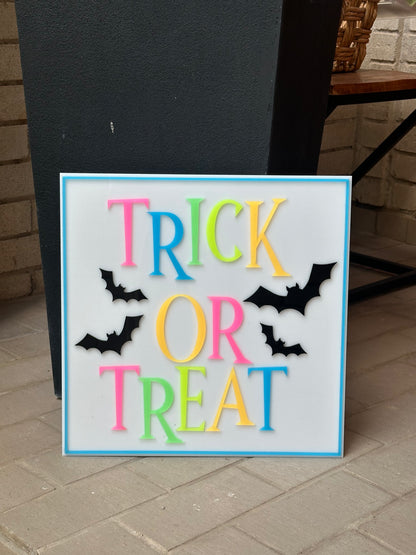 Trick or Treat sign for Halloween decor