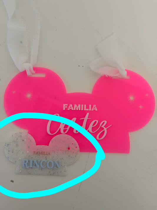 Mini Disney stroller tags