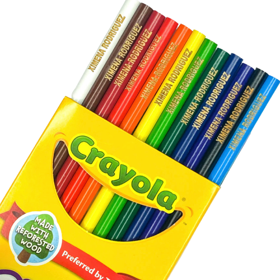 Engraved Crayola Colored Pencils