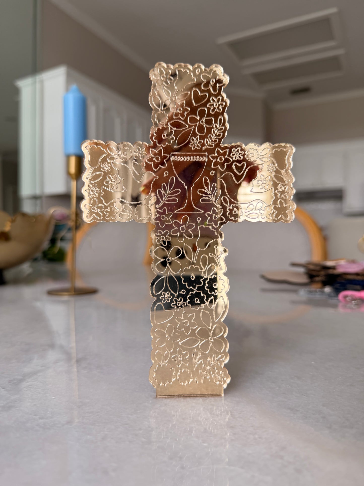 Cruz Primera Comunión Floral