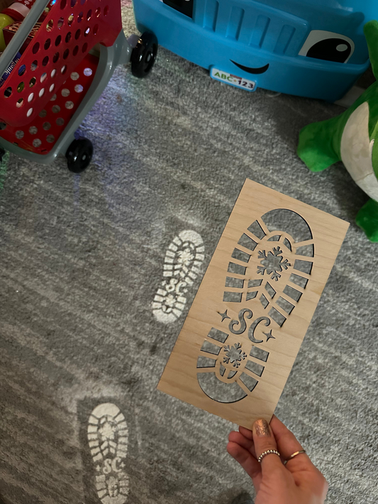 Santa's shoe print