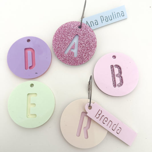 Tag circular doble capa