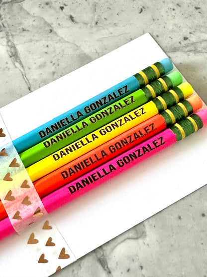 Engraved Personalized Pencils